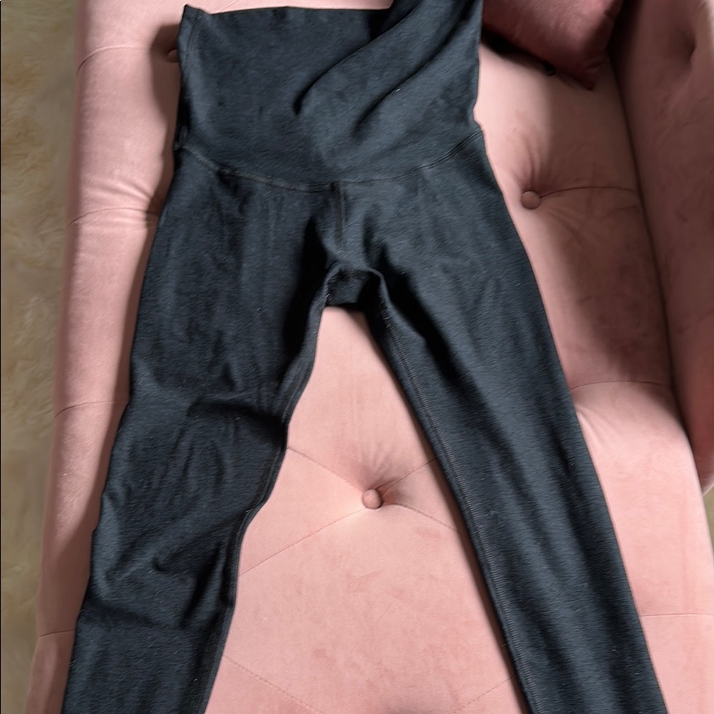 Beyond the bump dark gray maternity leggings